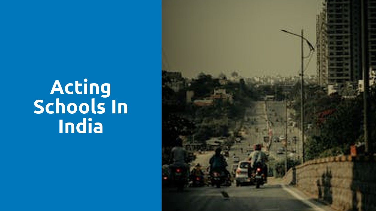 Acting Schools in India
